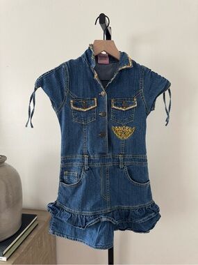 Y2K 2B Real Mini Denim Dress